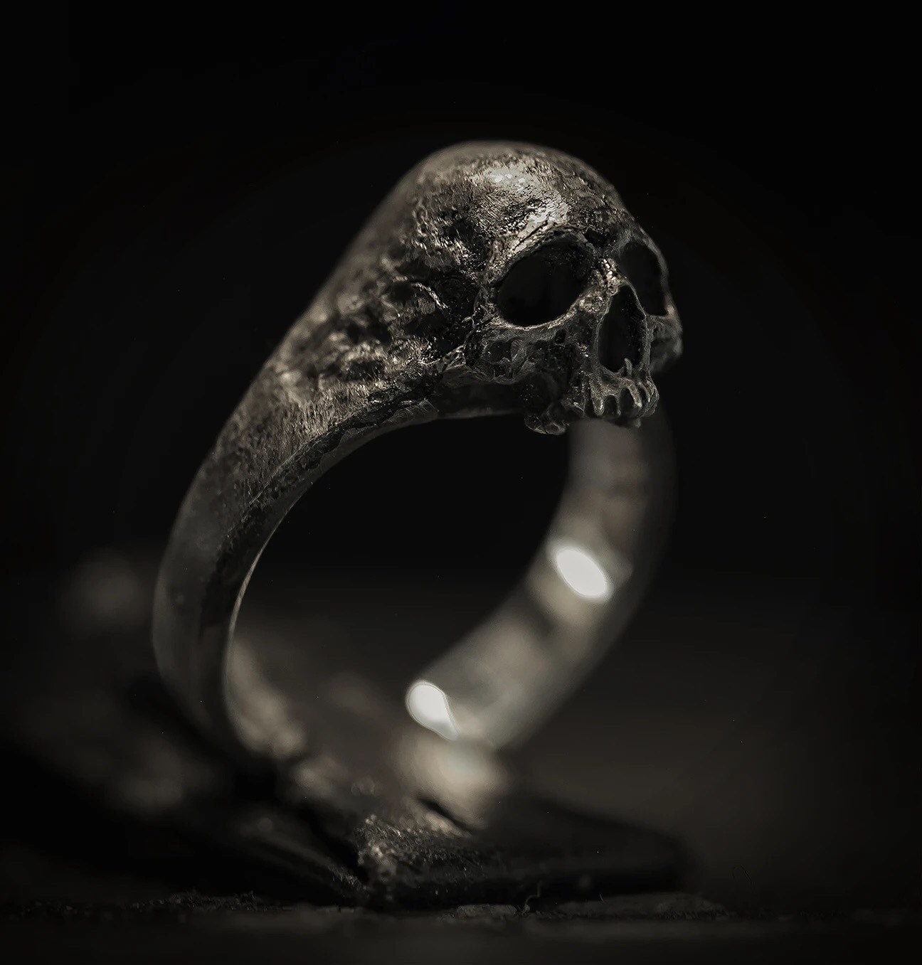 Alexander Mcqueen Skull Ring - Etsy