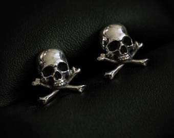Skull&Crossbones Cufflinks (Sterling Silver)