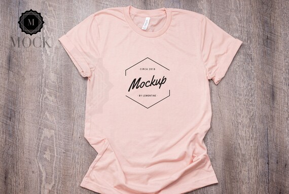 Bella And Canvas 3001 Heather Peach