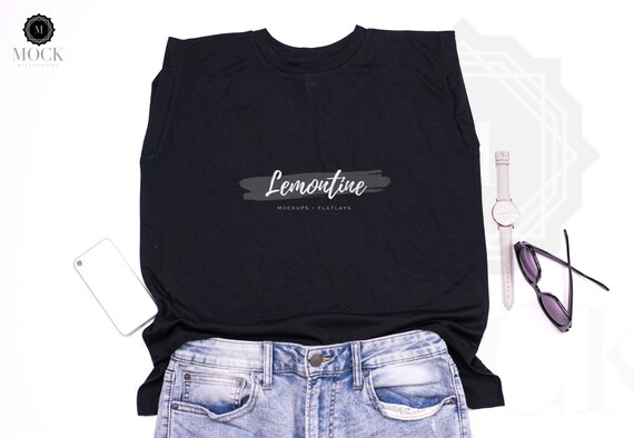 Bella Canvas 8804ladies Flowy Muscle T-Shirt With