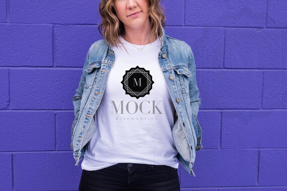 Bella Canvas Unisex White Shirt Social Media Branding