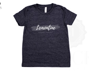 Download Free Bella and Canvas 3001Y | Youth Unisex Jersey Short-Sleeve T-Shirt | Dark Grey Heather | Unisex Shirt Mockup PSD Template