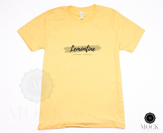 bella canvas heather yellow gold