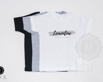 Download Black Grey And White Kids Or Toddler Shirt Mockup American Apparel Black Grey White Shirt Mock Up On White Background All Free Mockups PSD Mockup Templates