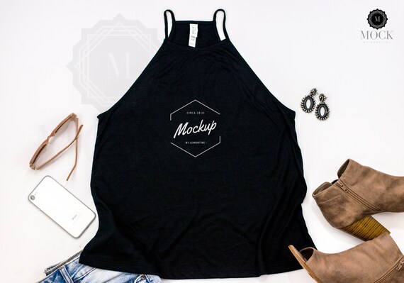 Bella Canvas 8809 Black Ladies Flowy