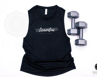 Download Free Bella and Canvas | Ladies' Flowy Scoop Muscle Tank | 8803 | Black | Shirt Mockup | Shirt Flat Lay | Bella Canvas | Flatlay PSD Template