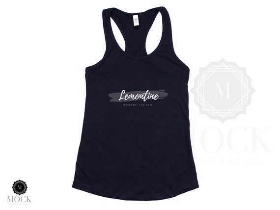 Download Next Level Apparel 1533 Black Ideal Racerback Mockup ...