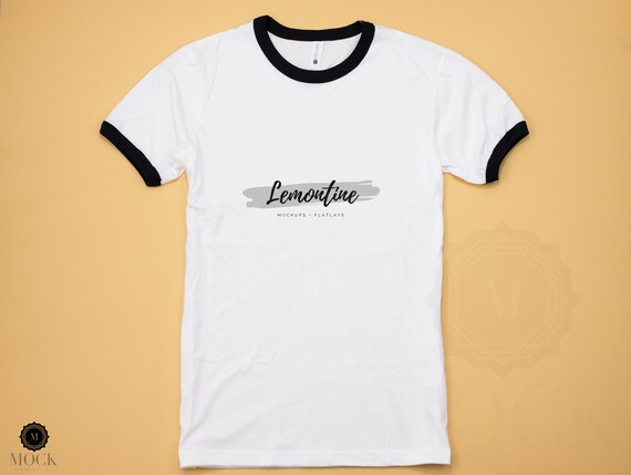 Download Next Level 3604 Unisex Ringer T Shirt White And Mockup Product Free Download 1223429 Psd Mockup Design Background