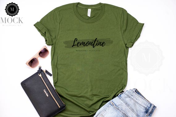Bella Canvas 3001 Olive Unisex Triblend Short Sleeve Etsy