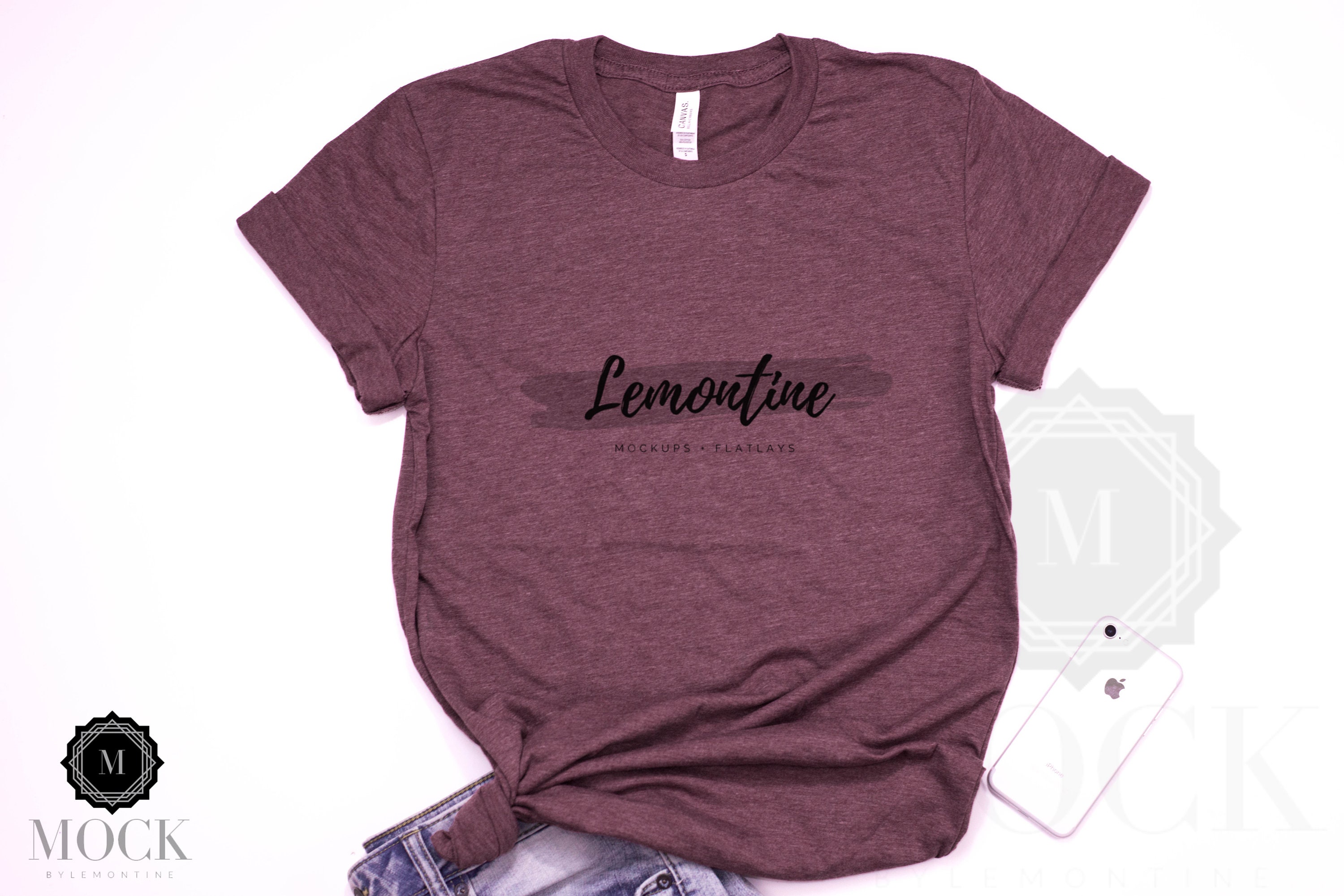 heather maroon bella canvas