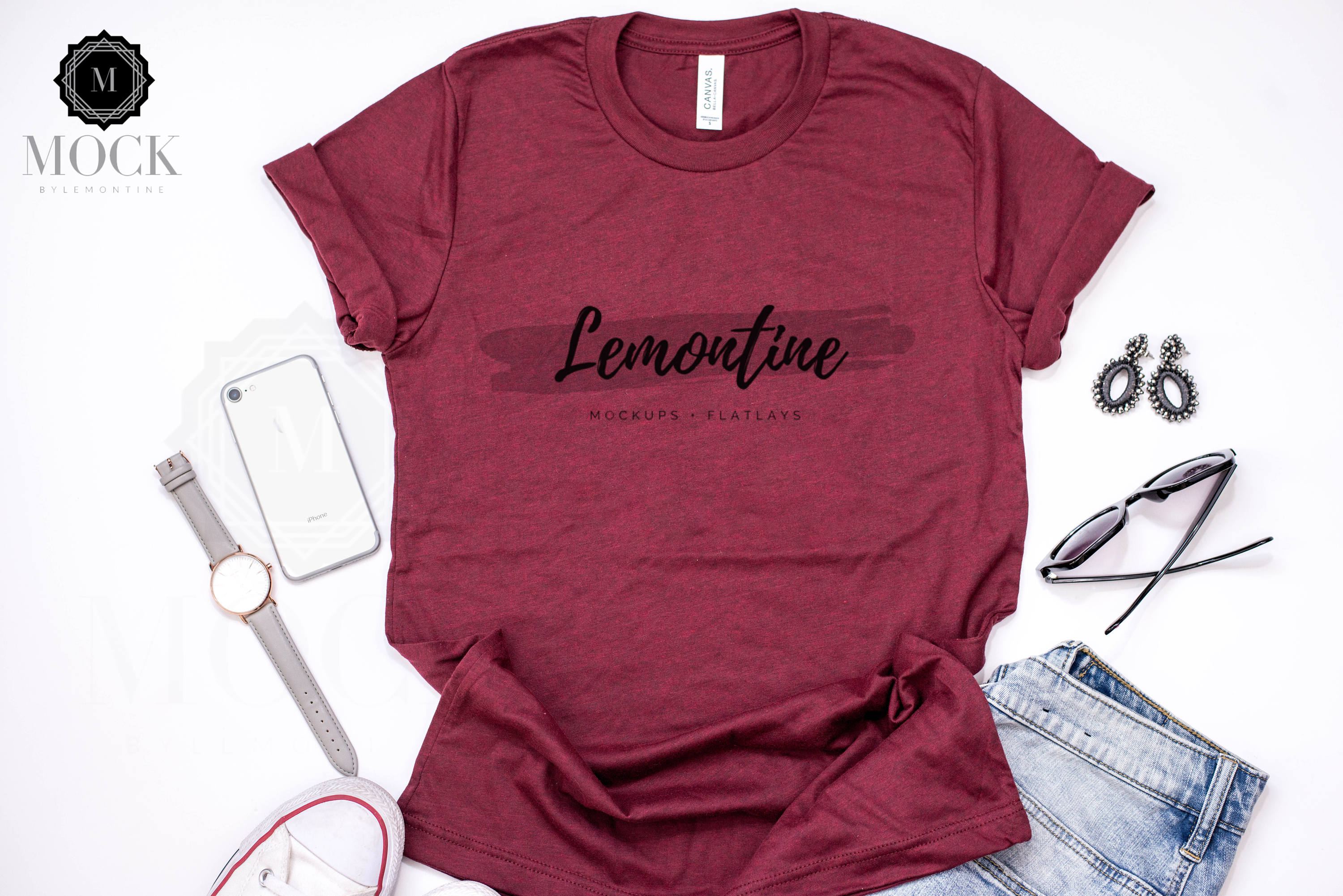 Download Heather Maroon T Shirt Mockup Bella Canvas 3001cvc T Shirt Mockup Bella Canvas 3001 Bc 3001 Heather Maroon Art Collectibles Photography Kromasol Com