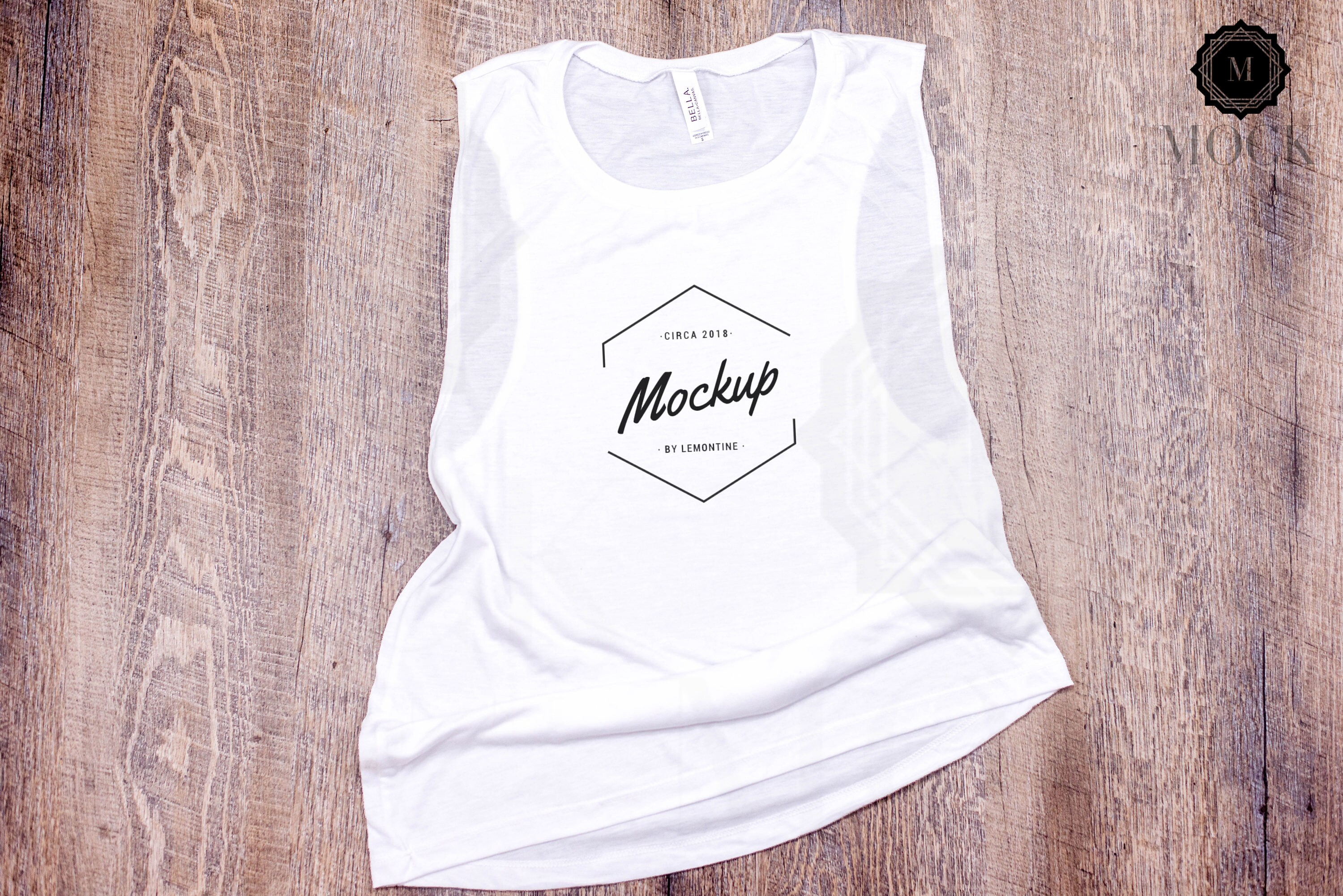 Bella And Canvas Ladies Flowy Scoop Muscle Tank White Etsy