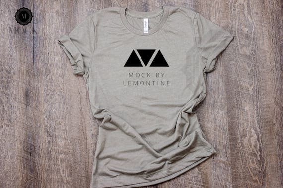 Bella Canvas Heather Stone Unisex Jersey Short Sleeve Etsy