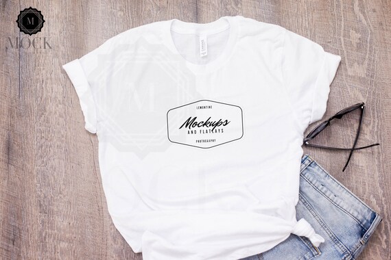 Bella And Canvas Unisex Jersey Short Sleeve T Shirt White Etsy