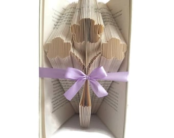 Blumenstraußbuch Faltmuster. Messen, markieren und falten Technik, Gratis Tutorial für Anfänger. Kinder Bastelidee. Sofortiger Download PDF