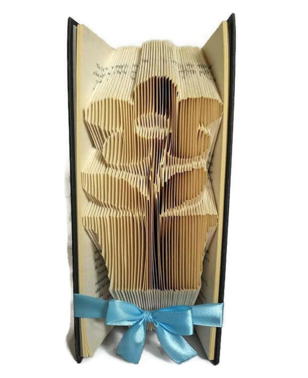 Flower Book Folding Pattern. DIY Gift for Gardener. Simple Book Folding ...