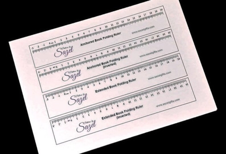 Printable Paper Rulers 4 Extended Rulers To Easily Adjust The Etsy UK