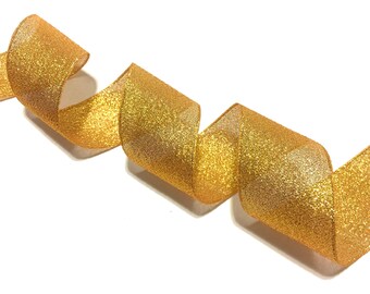 metallic gold ribbon etsy