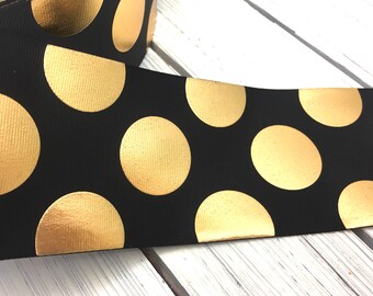 black gold ribbon etsy