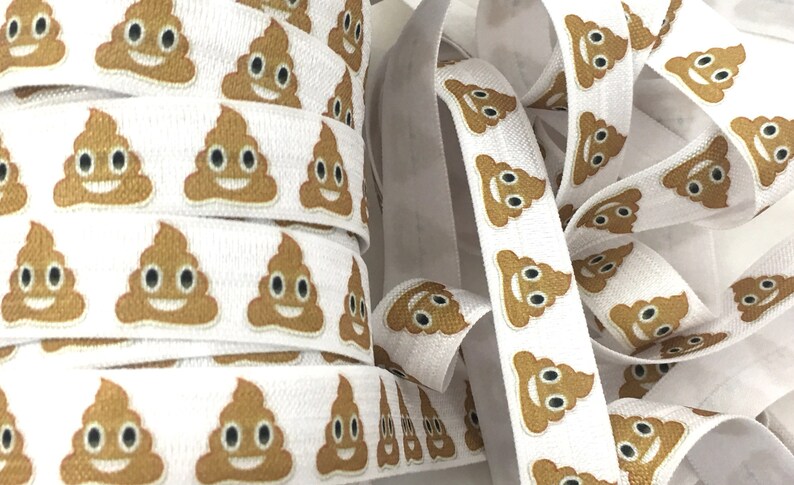 5 8 Poop Elastic Poop Emoji Elastic Poop Foe Poop Elastic Etsy