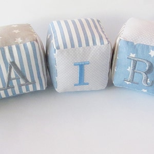 Bloques de nombres para bebé niño - Nombre personalizado