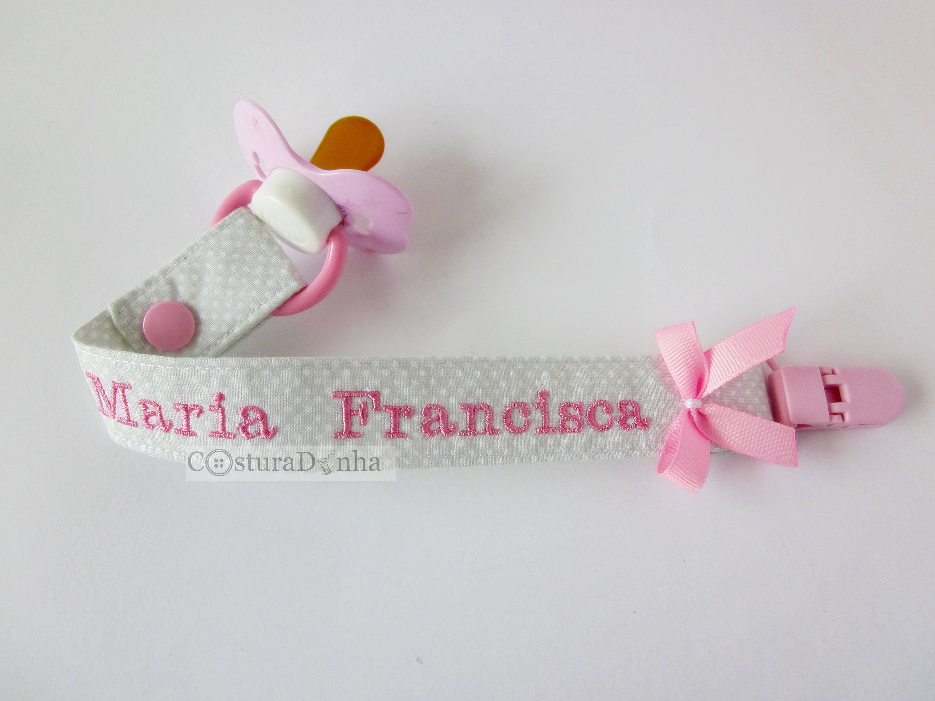 Baby girl pacifier holder baby girl pacifier clip Etsy