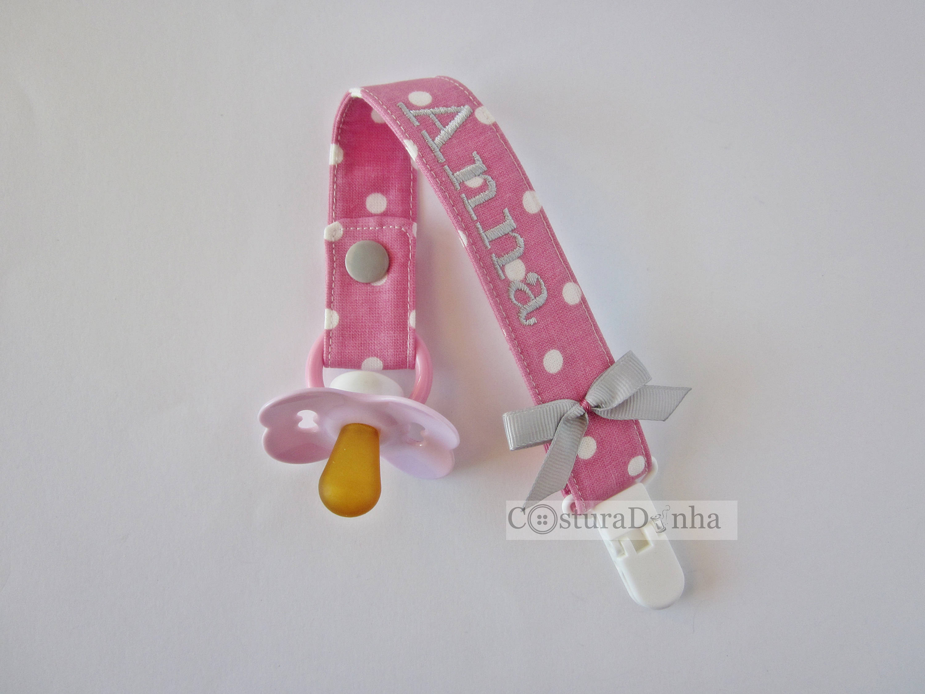 Baby girl pacifier holder baby girl pacifier clip Etsy