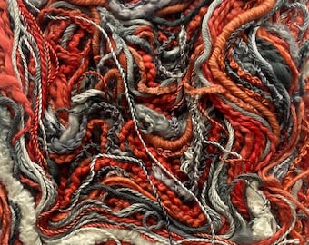 Diesel- Hand dyed 50 metre pack, contains cotton, silk and viscose textured threads!