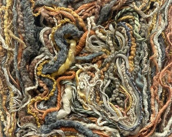 Sea Pebbles- Hand dyed 50 metre pack, contains cotton, silk and viscose textured threads!