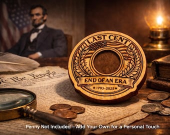 Last Penny Holder Magnet | Historical Keepsake | No Penny Included. | Add your own penny for a personal touch | You customize this gift |