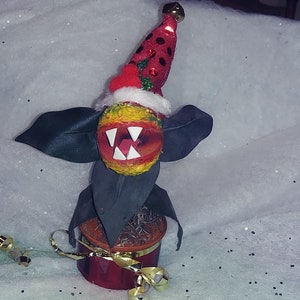 Audrey plant Christmas decor~ 4&quot; Audrey plant~ Little Shop of Horrors. All handmade