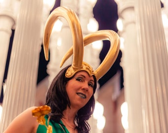 Loki Headdress~ Lady Loki cosplay~ costume accessory~ Marvel comics~ Norse god