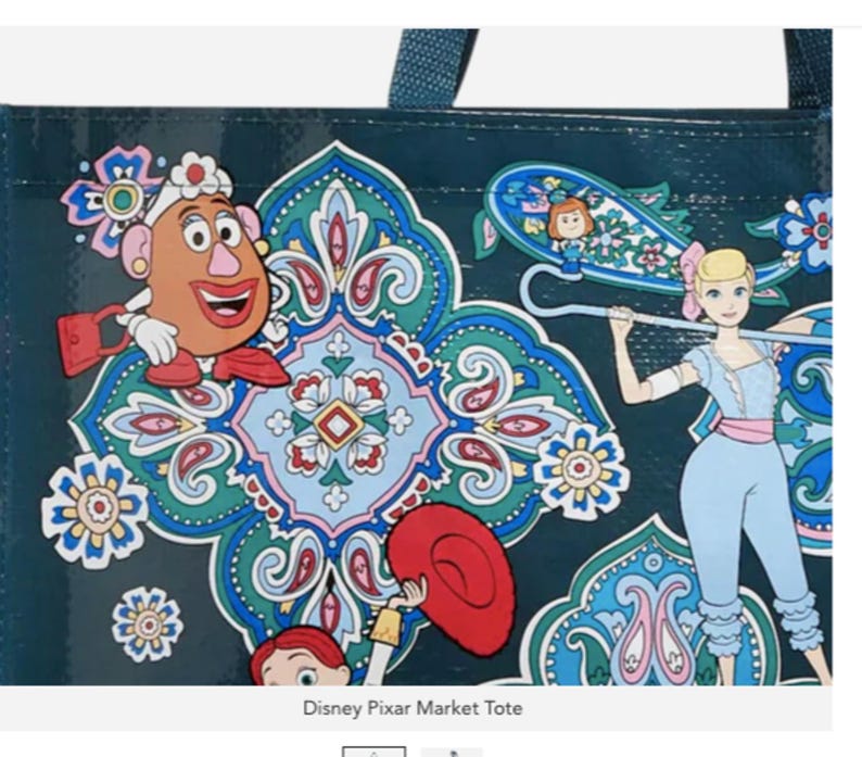 Vera Bradley Disney Pixar Toy Story Andy’s Room Market Tote Bag NWT image 7