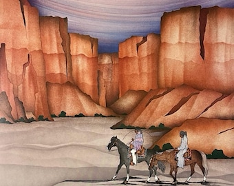 native american art Amado Maurilio Pena "El Cañon" print