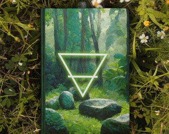 Elemental Book of Shadows - EARTH - Hardcover Grimoire for Witches, Pagans, Wiccans - 150 lined page notebook