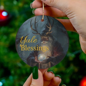 Yule Blessings | Father Yule, Ceramic Yule Ornaments, Pagan,  Yule Decor, Witchy Ornaments, Christmas, Gift, Witchcraft, Wiccan
