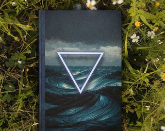 Elemental Book of Shadows - WATER - Hardcover Grimoire for Witches, Pagans, Wiccans - 150 lined page notebook