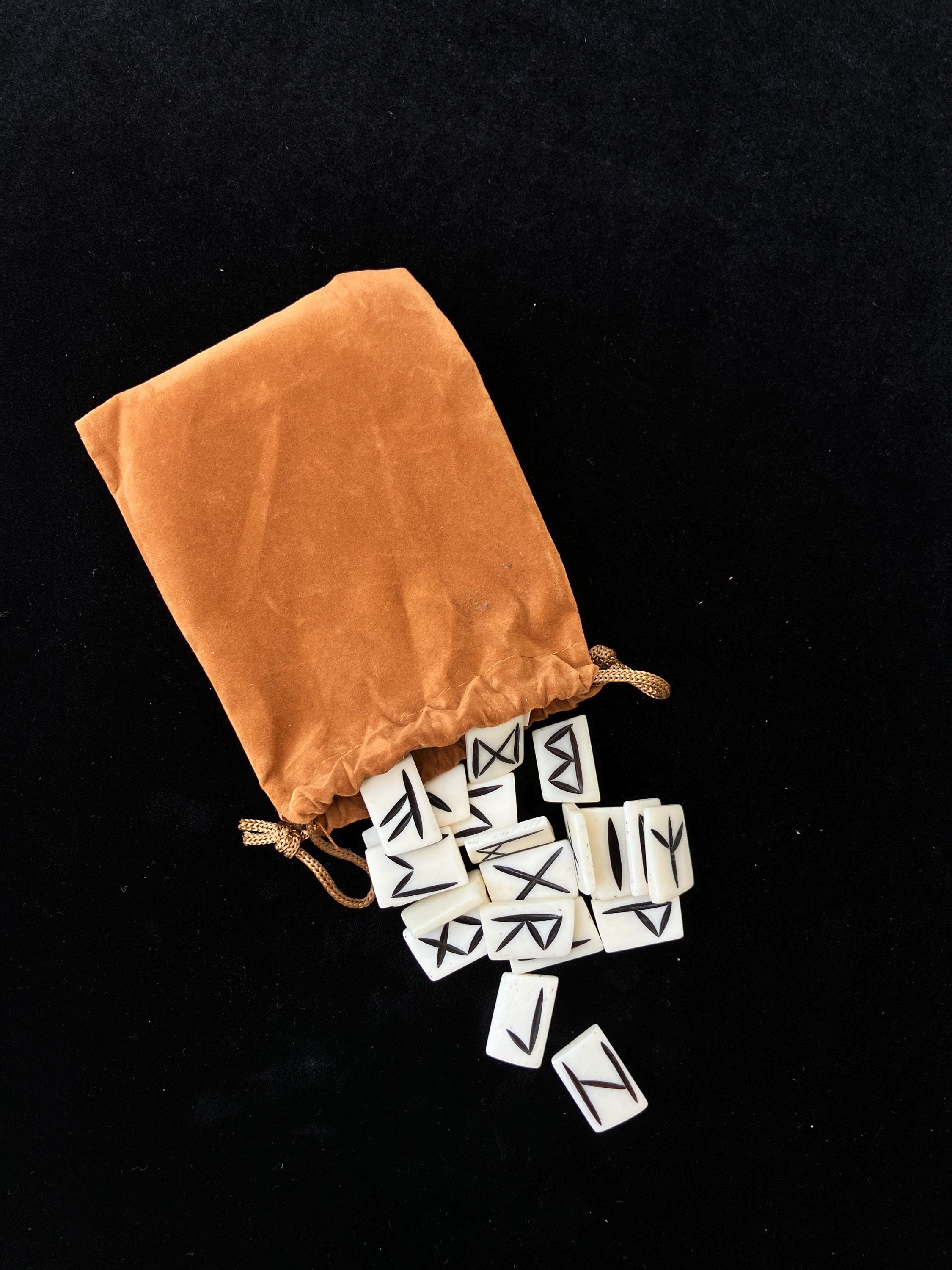 Bone Runes - Full Set - Hand Carved | Water Buffalo Bone | Divination ...