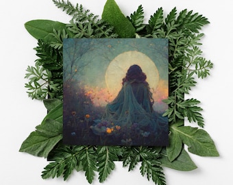 Ostara Altar Art - Eostre Goddess Art - Witchy Art, pagan art, wiccan art for witchcraft, altar, ritual work, sprint themed altar