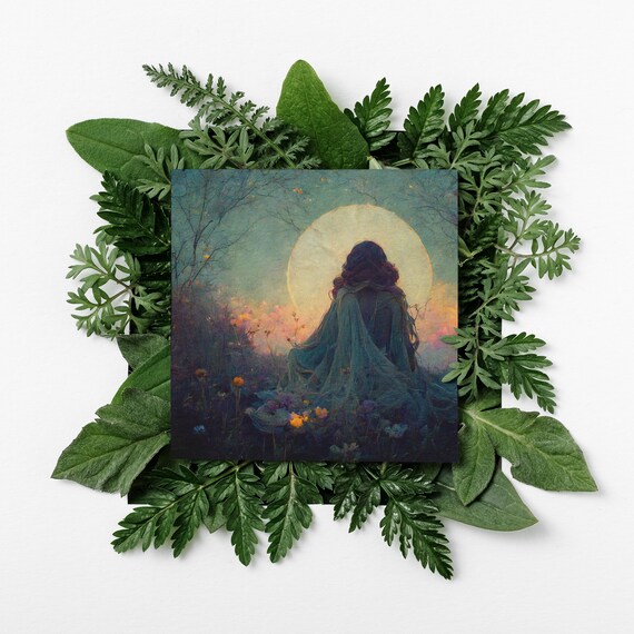 Ostara Altar Art - Eostre Goddess Art - Witchy Art, pagan art, wiccan art for witchcraft, altar, ritual work, sprint themed altar