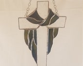 Cross w Drape Sun Catcher