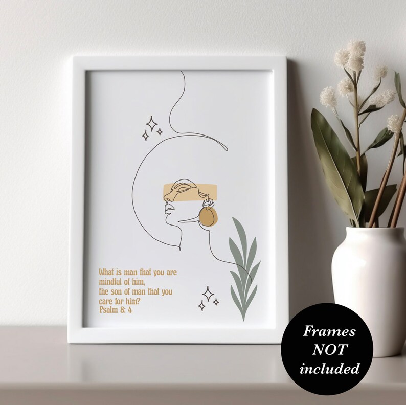 Modern Christian Wall Art Digital Download Encouraging Feminine ...
