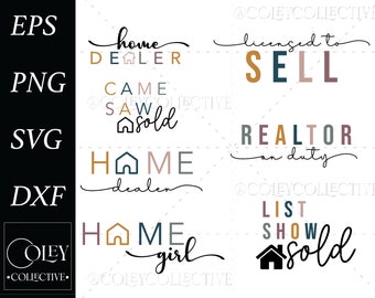 Realtor SVG Bundle Realtor PNG Bundle SVG For Real Estate Svg Realtor Estate Shirt Designs Gift For Real Estate Png Real Estate Png