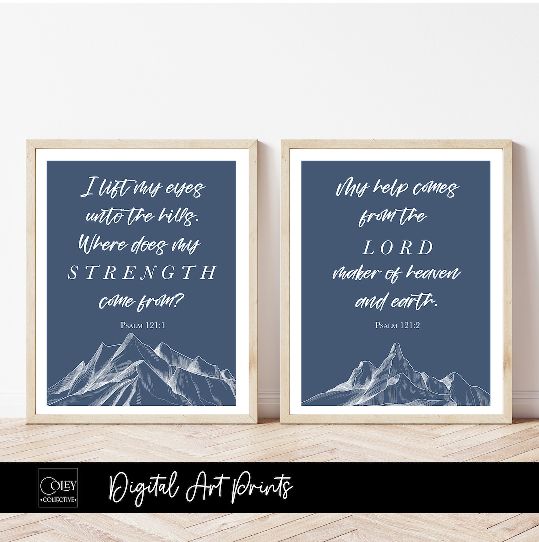 Manly Scripture Graphics Masculine Christian Wall Art Digital Files Scripture Prints for Boys ...