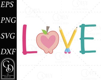 Cadeau d'appréciation des enseignants T-shirt Png Crayon et coeur enseignant Png Xoxo enseignant amour Png Professeur d'école T-shirt premier jour d'école Png