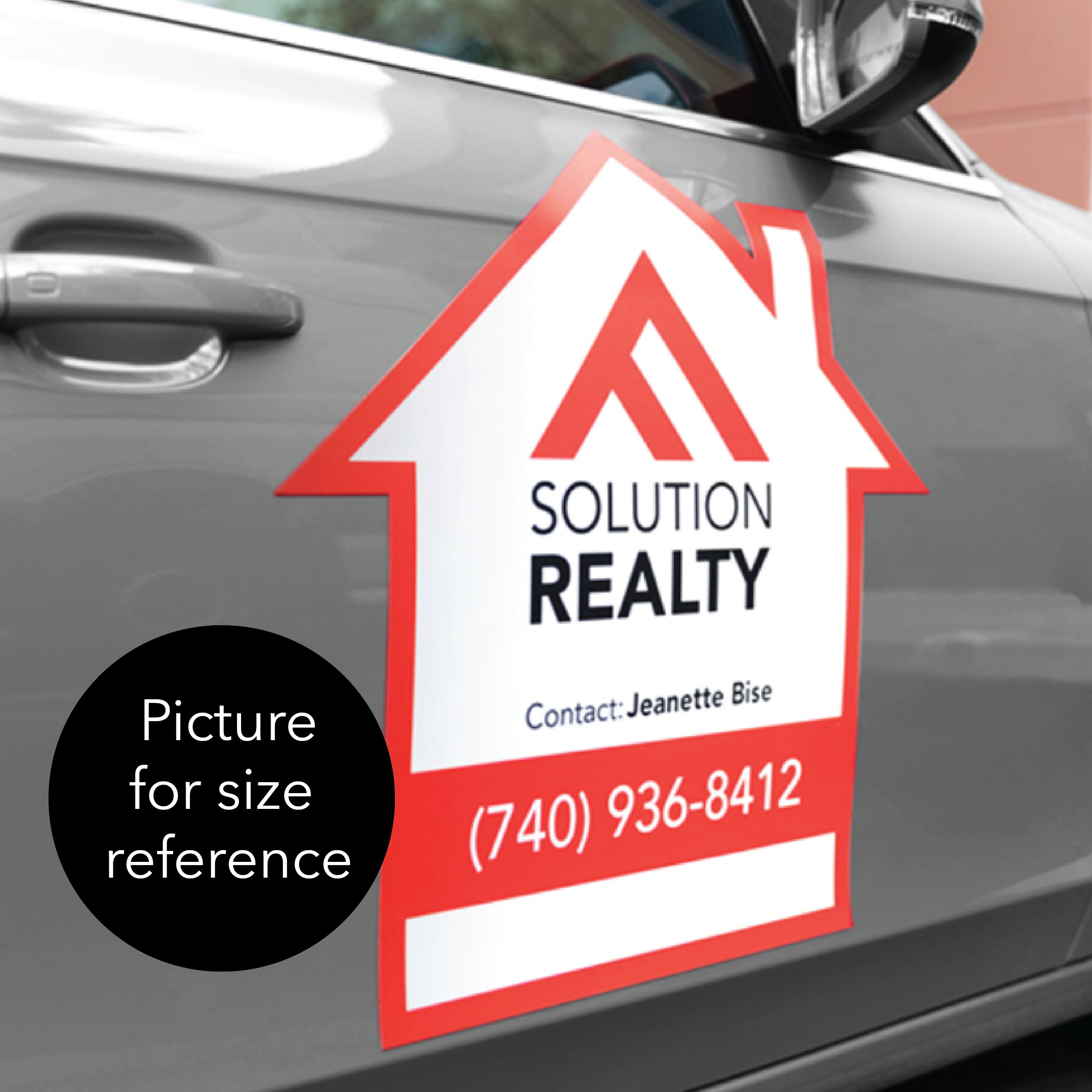 Custom Independent Realtor Car Magnet House Shaped Real Estate Agent ...