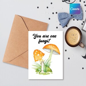 Tarjeta del Día del Padre "Eres un Hongo", Tarjeta del Día del Padre Imprimible, Tarjeta del Día del Padre con Hongos Vintage, Tarjetas para Él, Regalos para Él, Tarjeta del Día del Padre Retro