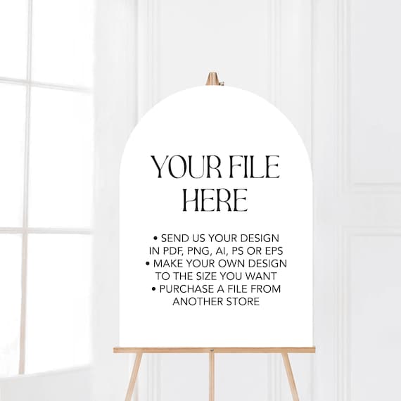 Custom Printed Arched Foam Board Printed Arch Wedding Sign Printed Arch Birthday Sign Personalized Arched Graduation Printed Sign