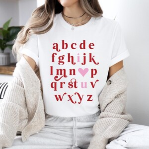 Teacher Valentines Day Png Shirt Alphabet Png Valentines Day Png Teacher Valentines Svg Teacher Appreciation Png Back To School Teacher Png