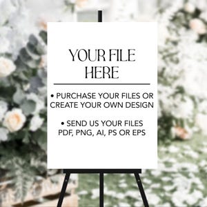 Custom Printed Foam Board Printed Wedding Sign Printed Birthday Sign Personalized Foam board Graduation Printed Sign Large Wedding Sign
